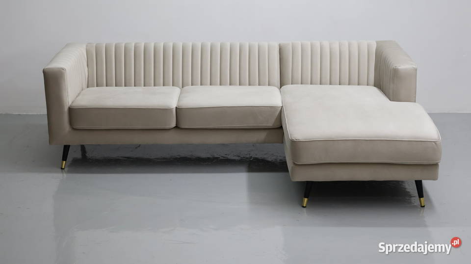 TLŁ Narożnik nowoczesna rogówka beżowy VELLUTO 1 Poznań