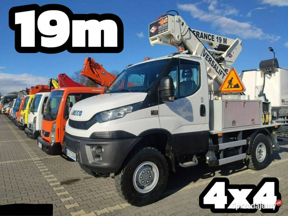 Iveco Daily 55S17W 4x4 Zwyżka 19m Versalift Lat blokada mostu Widełki