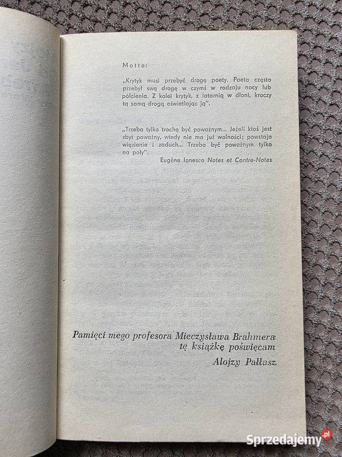Jarryego do Becketta i Arrabala Alojzy Pałłasz Kraków sprzedam
