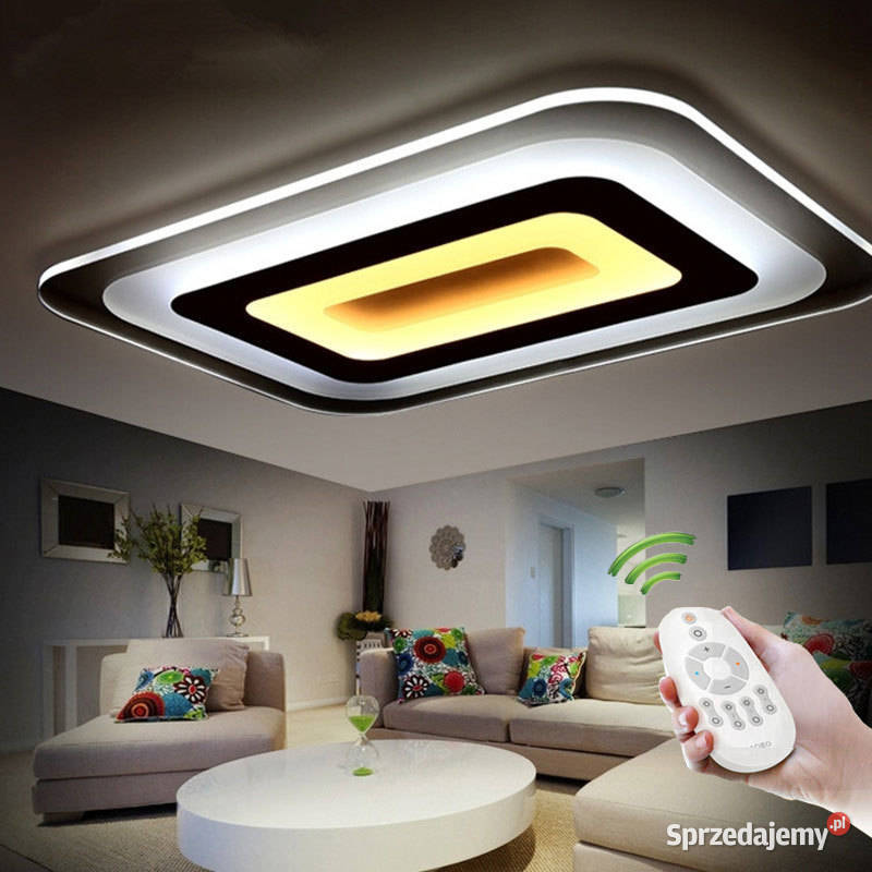 Lampa sufitowa LED plafon nowoczesny 48 W z Warszawa