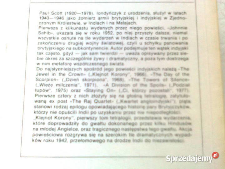 Paul Scott KLEJNOT KORONY miękka mazowieckie Warszawa