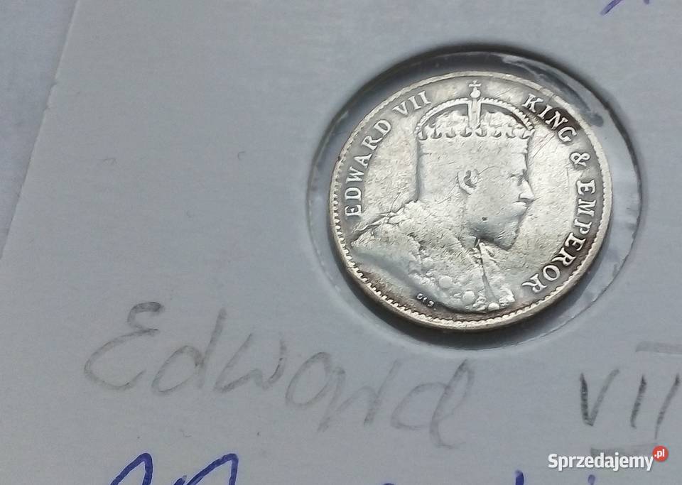 CEYLON10 CENTÓW1908 r SREBRO 0800EDWARD V Legionowo sprzedam