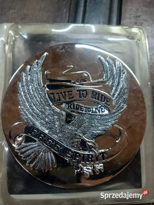 ORNAMENT EMBLEMAT NAKLEJKA METALOWA CHOPPER DRAG Świerklany