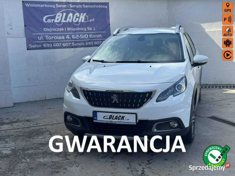 Peugeot 2008 Pisemna Gwarancja 12 miesięcy I biały Konin sprzedam