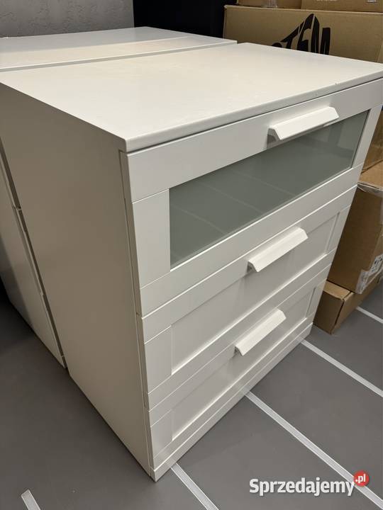 Komoda Ikea brimnes biała trzy szuflady Gdynia