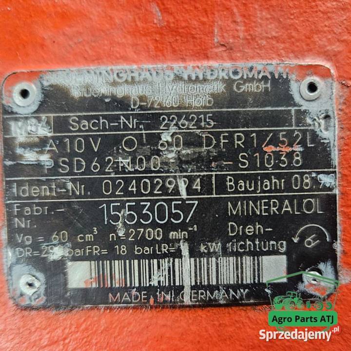Pompa hydrauliczna A10V060 Hydromatik 226215 Ciechanowiec