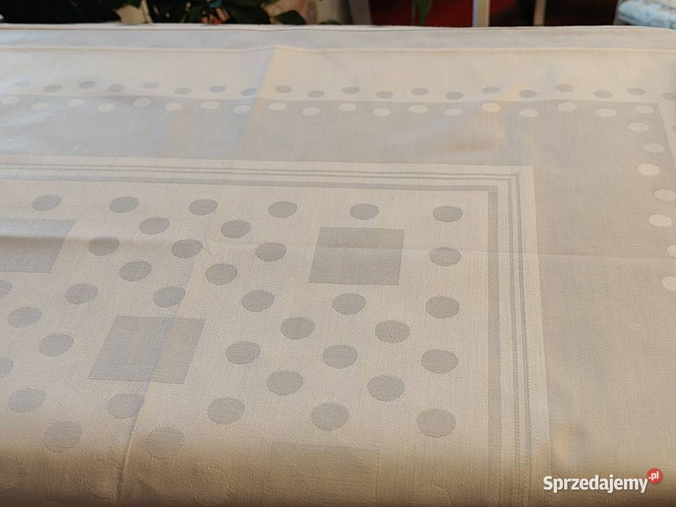 Obrus biały bawełna Legnica sprzedam
