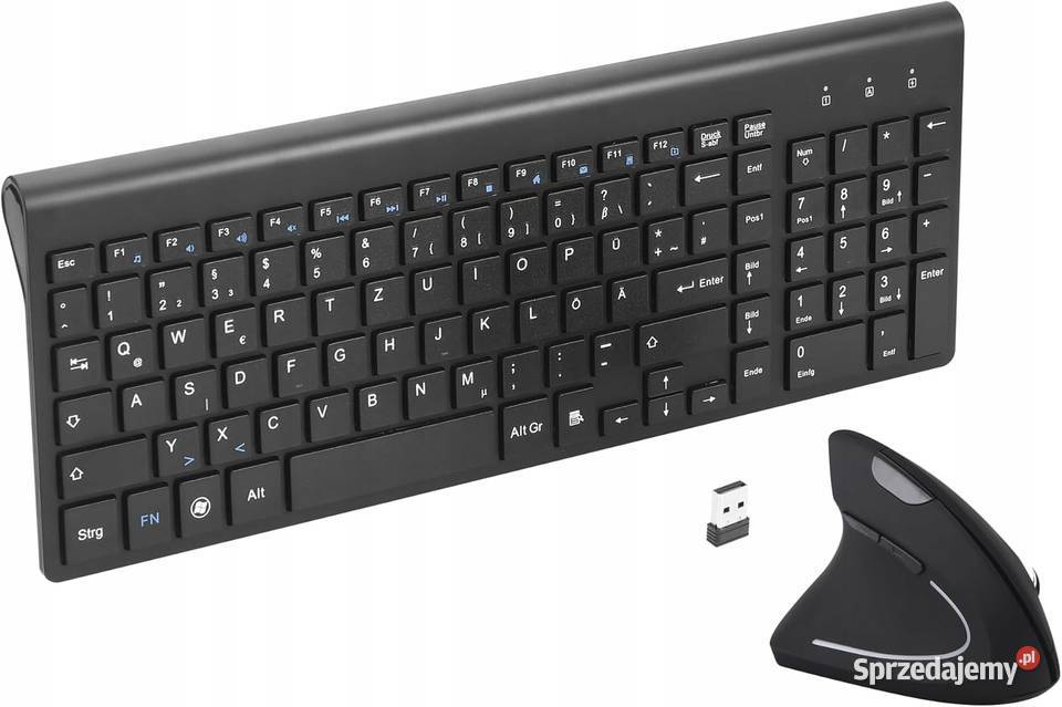 Zestaw klawiatura i mysz Fonicer czarny Pozostałe sprzedam