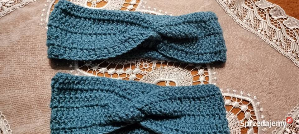 Zestaw dwóch szydełkowych opasek Mama i Córka