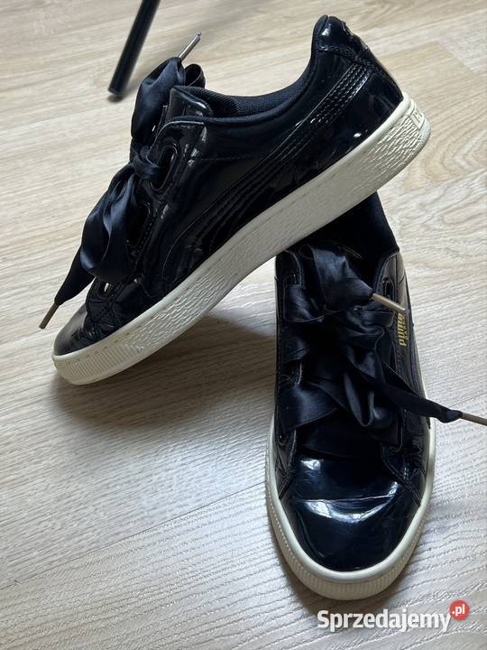 Buty Puma sneakersy Basket Heart Patent damskie czarny dolnośląskie Wrocław