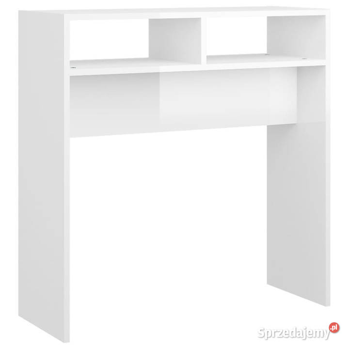 Stolik konsolowy biały wysoki połysk 78x30x80 Warszawa