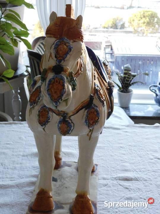 Figura konia styl Tangdynastinceramika Sensai