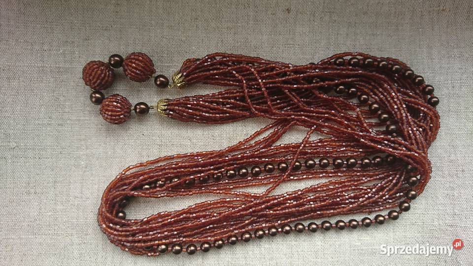 naszyjnik ze szklanych koralików w kolorze Gdańsk