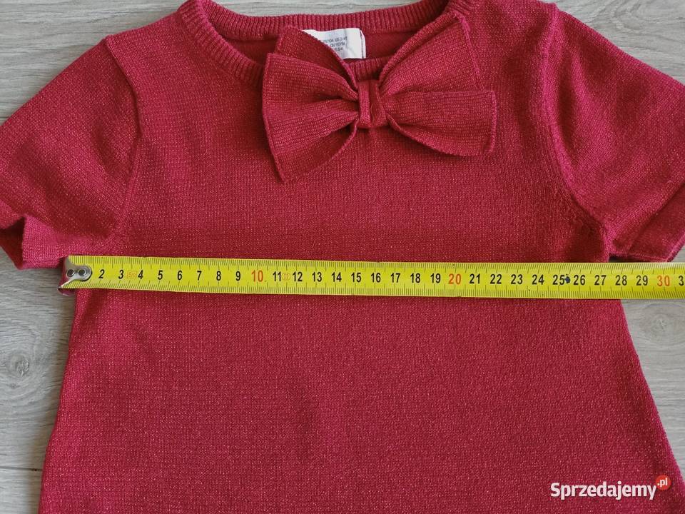 Sukienka dziewczęca czerwona z kokardą 98104 mazowieckie Płock