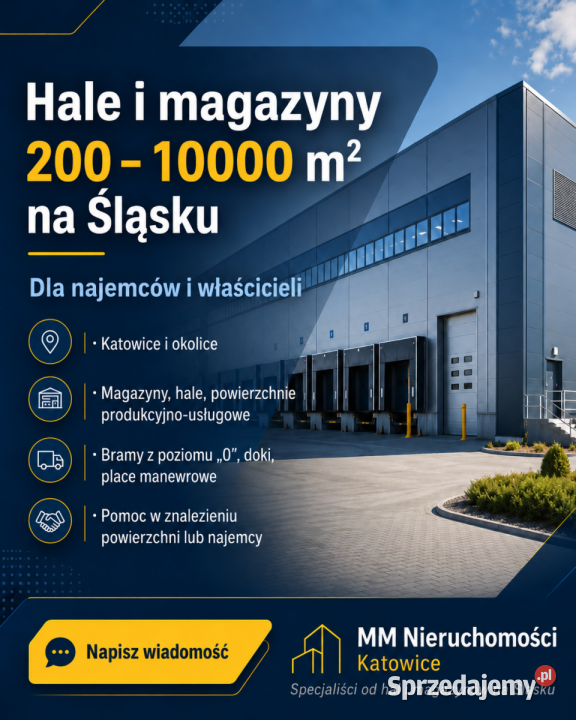 Działki utwardzone do 6000 m2 z mediami wynajem Wynajem