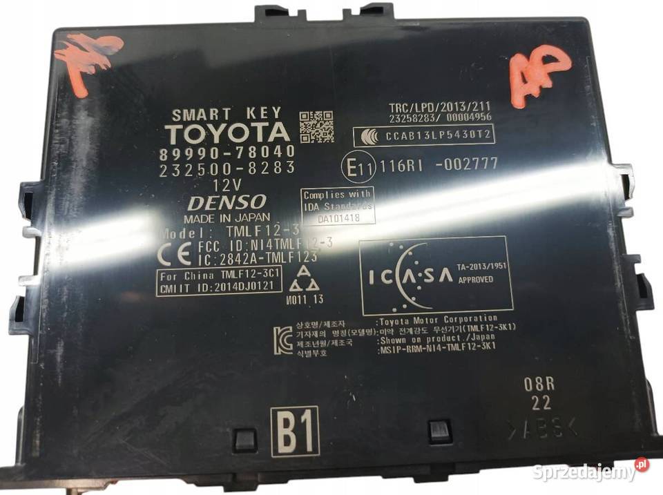 MODUŁ SMART KEY 8999078040 Lexus NX I 2014 2021