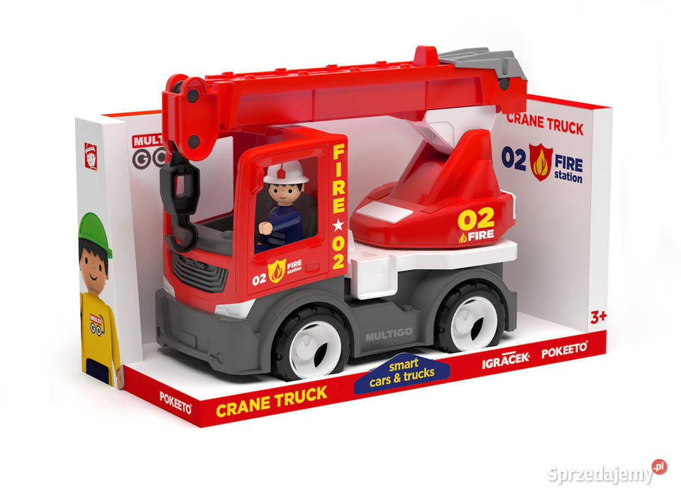 Igracek MultiGo straż pożarna dźwig Samochody i pojazdy Bielsk Podlaski