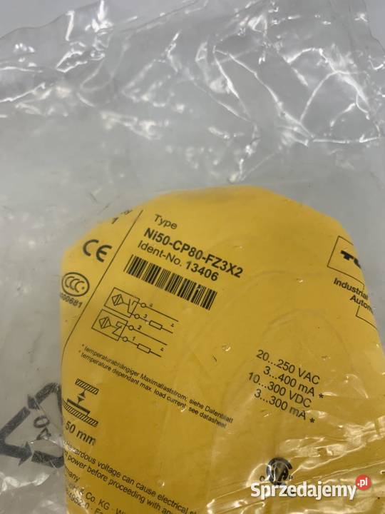 Turck 13406 Ni50CP80FZ3X2 Inductive Sensor mazowieckie
