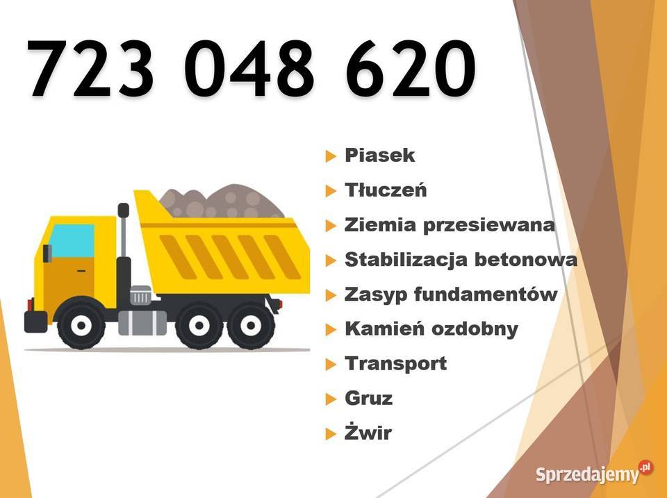 Ziemia przesiewana Żwir Tłuczeń Piasek mazowieckie Grodzisk Mazowiecki