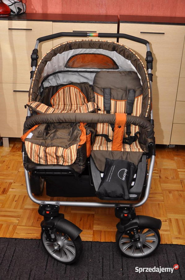 Wózek bliźniaczy TEUTONIA Piankowe Płock