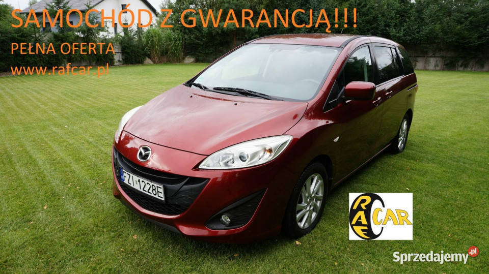 Mazda 5 Super stan Gwarancja II 2010 Zielona Góra