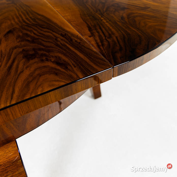 Okrągły Stół Art Deco Rozkładany Polska 19451960 wielkopolskie