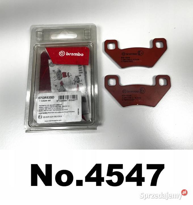 Klocki hamulcowe BREMBO 07GR53SD zam EBC FA395 Łobżenica