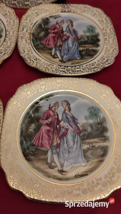 ANGIELSKA PORCELANA KOSTNA ZE SCENKAMI