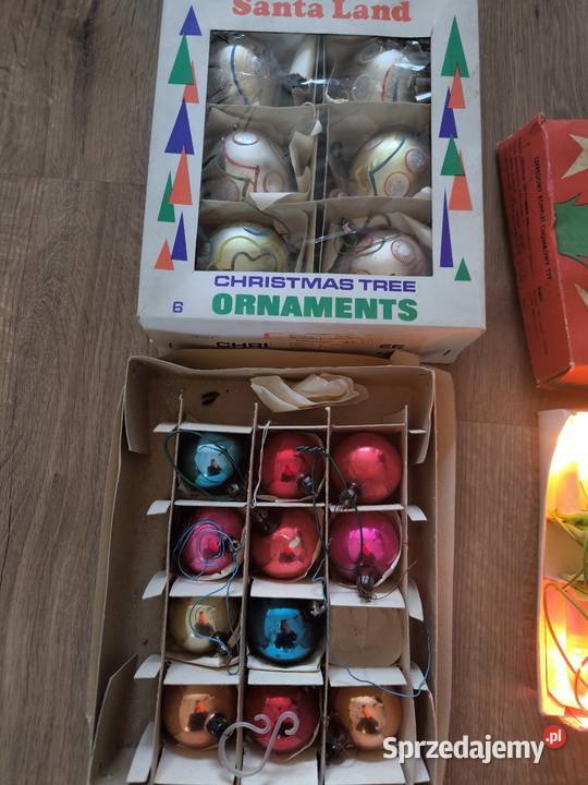 Ozdoby świąteczne choinkowe z okresu PRL plus Radomsko