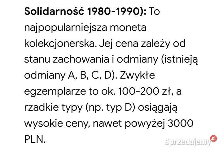 Moneta Solidarność 10000 z 1990r Warszawa