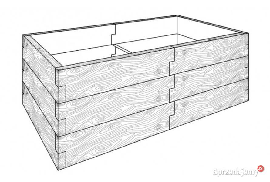 Warzywnik zielnik betonowy IMITACJA DREWNA deska Architektura ogrodowa Rzeszów
