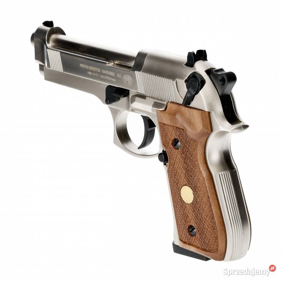 Pistolet wiatrówka Beretta M92 FS nickelwood 45 wielkopolskie Trzcianka
