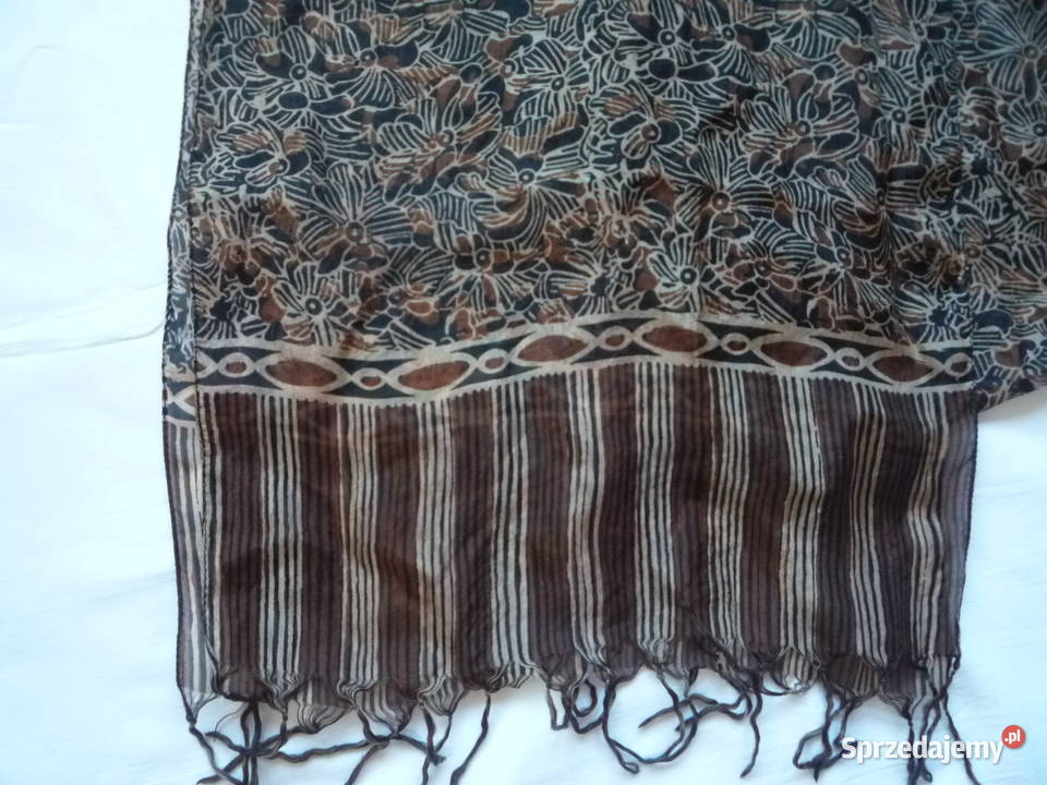 Camaieu Cienki Szaliczek Apaszka we wzorki Nowy