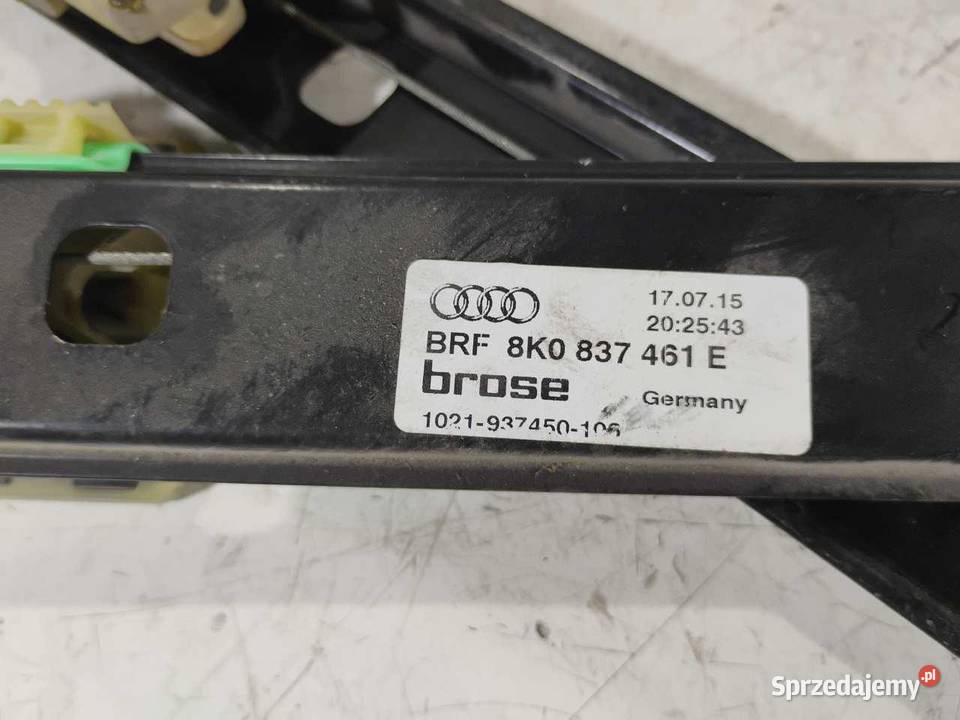 PODNOŚNIK SZYBY LEWY PRZÓD AUDI A4 B8 AVANT