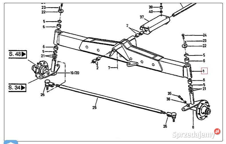 Case Mammut 7400 zwrotnica prawa 32518596 Jastrzębniki