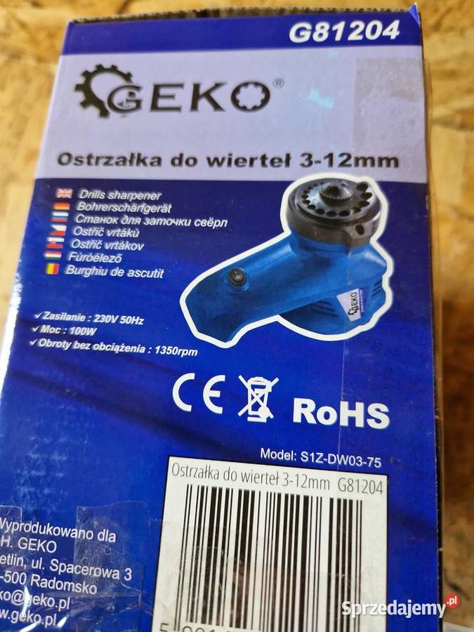 Ostrzałka do wierteł 312mm 100W Geko G81204 Głogowa