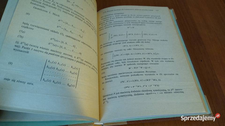 Rachunek wariacyjny I M Gelfand S W Fomin Rok wydania 1970 Gdańsk