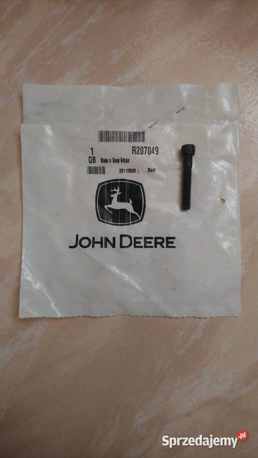 R207049 śruba pokrywy zaworu SCV John Deere Części zamienne