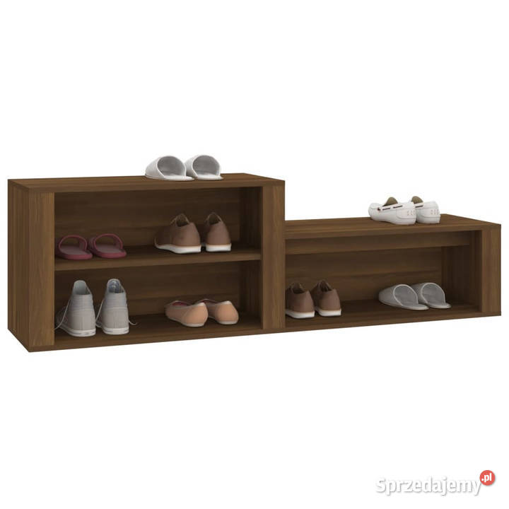 Półka na buty brązowy dąb 150x35x45 WM816919 Meble Warszawa