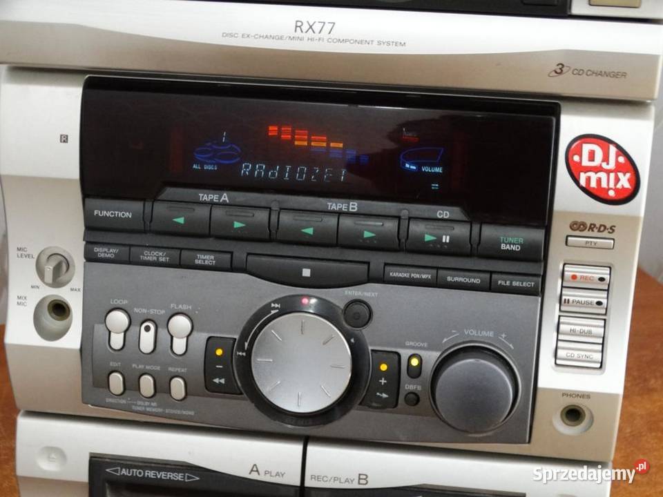 Wieża Sony HCDRX77 mocna WYSYŁKA Jasło sprzedam