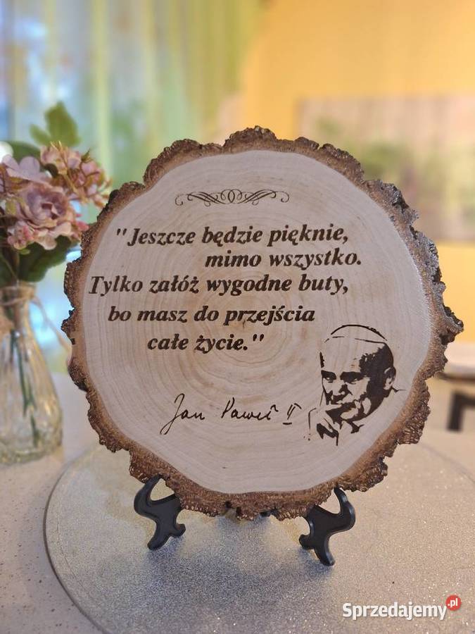 Obrazek z cytatem Ojca ŚwJP II podkarpackie Strzyżów