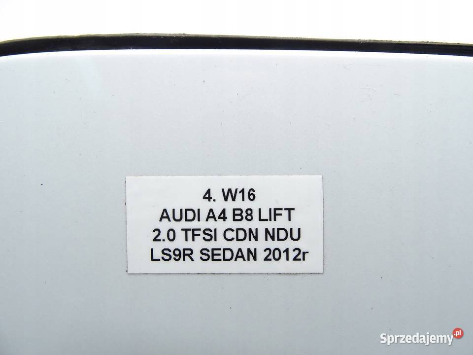 KLAPKA WLEWU PALIWA KOREK AUDI A4 B8 LIFT LS9R małopolskie