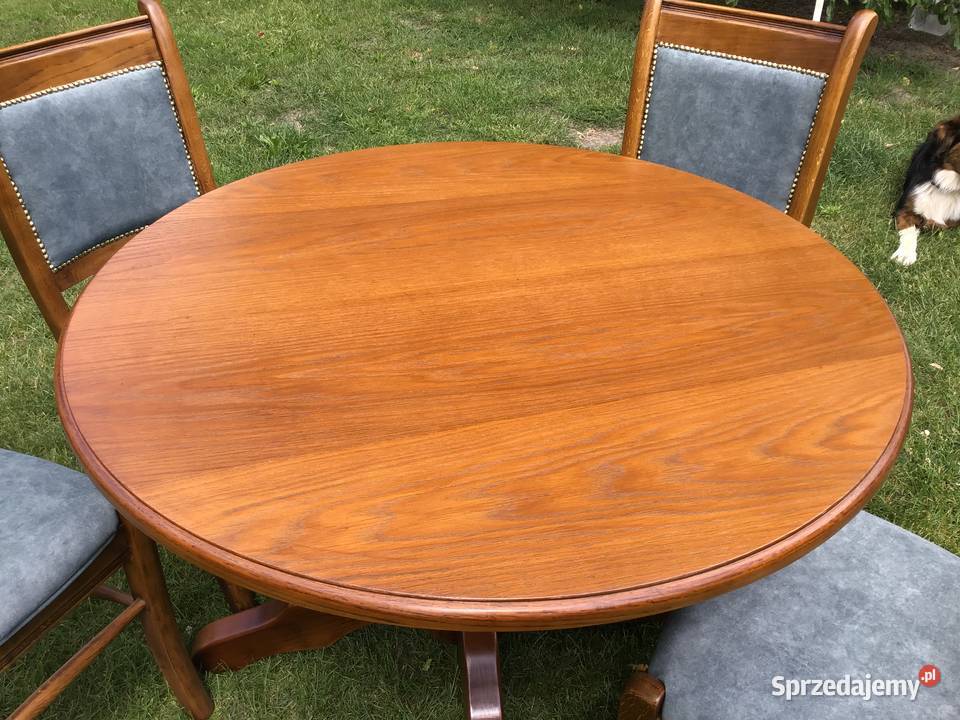 Przepiękny stary stół plus krzesła renowacji Stoły Wieruszów