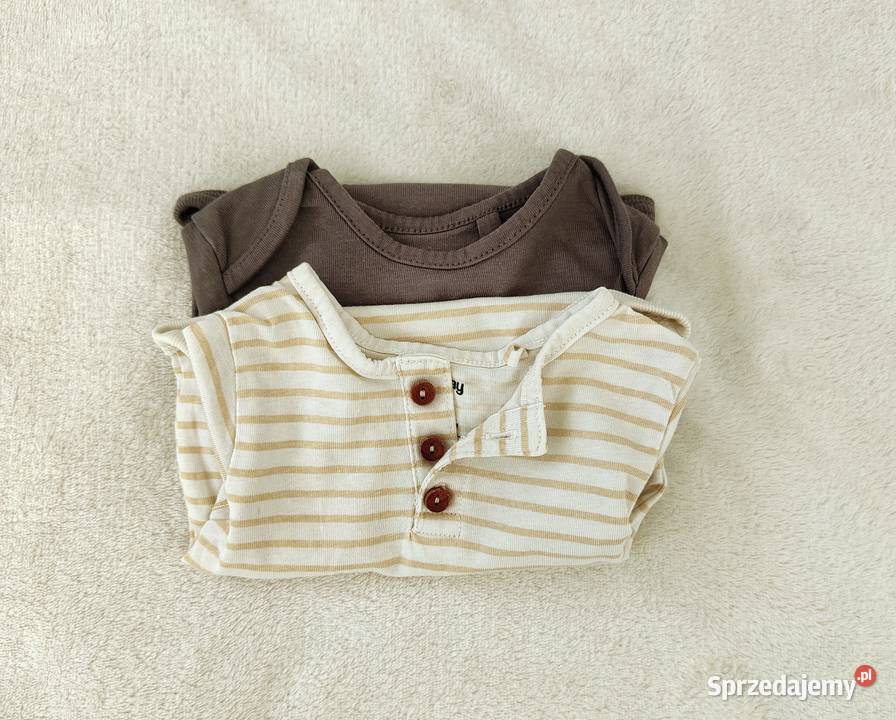 Body niemowlęce Sinsay 56 bawełna komplet 2 pack Rozmiar 56 Szczecin