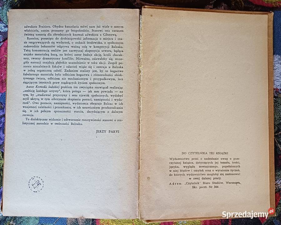 Kuzyn Pons Honoriusz Balzac Proza i poezja małopolskie