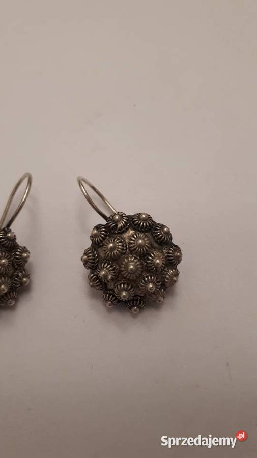 Kolczyki srebrne ślimaczki mazowieckie Radom