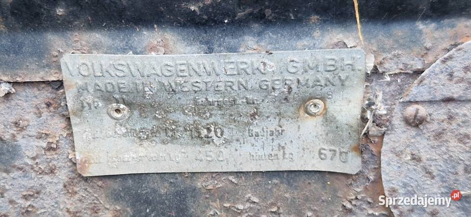 Vw garbus 1200 złom z papierami łódzkie Łódź