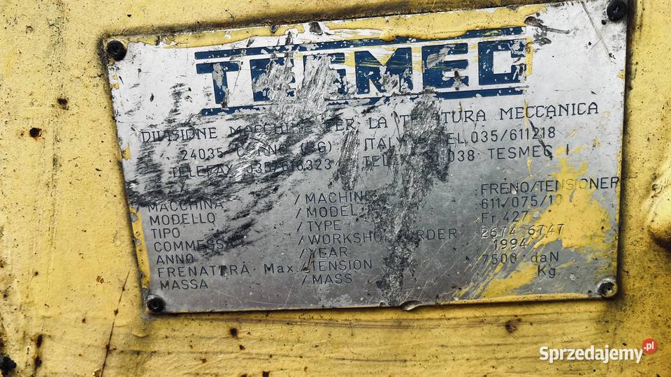 Hamownik wciągarka Tesmec FR427 Częstochowa
