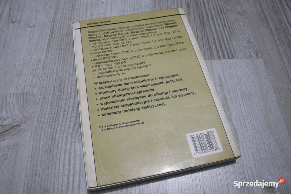 Książka Renault Megane Wydawnictwo Komunikacji i Wrocław