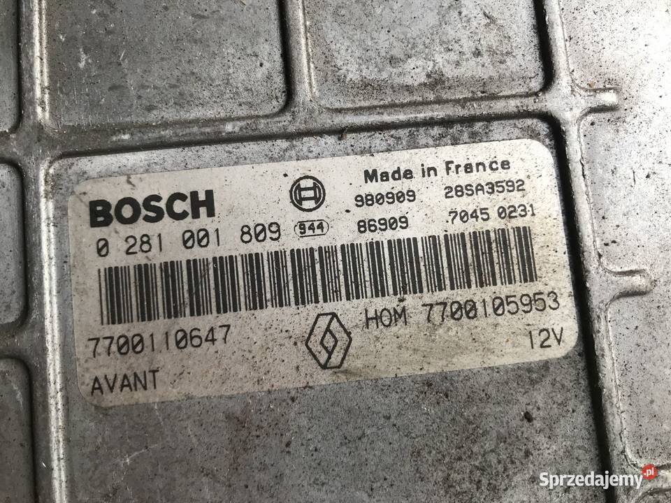 RENAULT MEGANE SCENIC 19 TDI BOSCH 0281001809 osobowe Bolesławiec